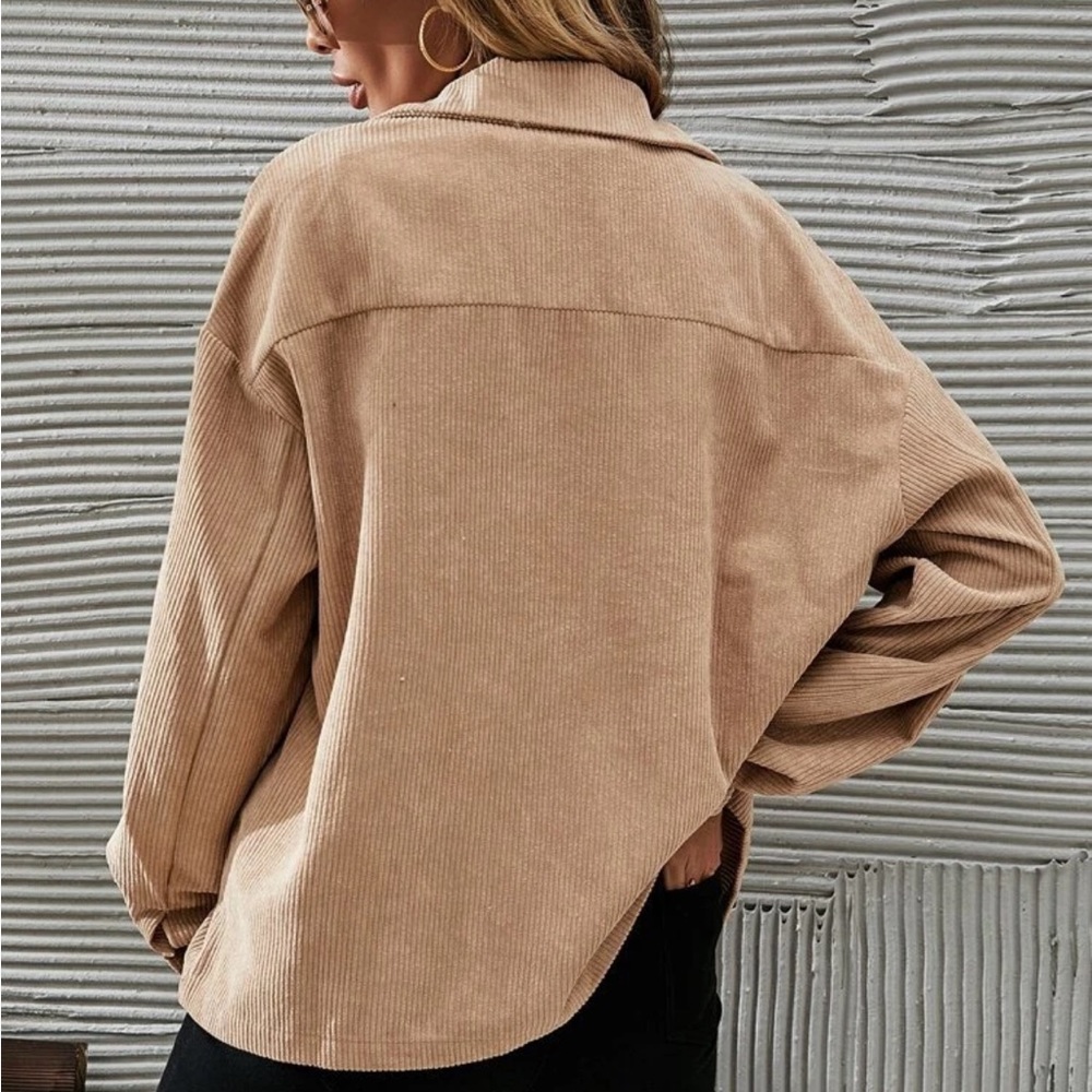 Khaki Corduroy Jacket - Picture 3 of 5